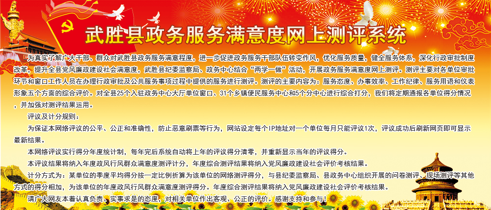 广安市纪委监察局党风政风行风网上评议系统